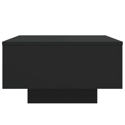 vidaXL Klubska mizica z LED lučmi črna 55x55x31 cm
