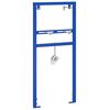 vidaXL Stenska podpora za sistem umivalnika Modra 50 x 3 x 112 cm