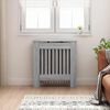 vidaXL Pokrov radiatorja Siva Sonoma 78 x 19 x 81,5 cm Konstruiran les