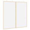 vidaXL Bilten tabla 80 x 80 x 1.4 cm Trdna borovina Bela Zložljivo