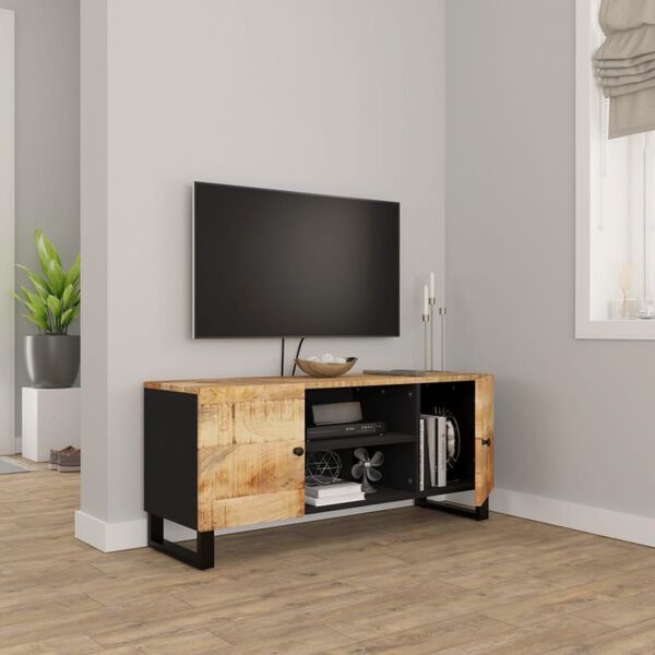 vidaXL TV omarica 105x33x46 cm trden mangov les