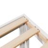 vidaXL Posteljni okvir brez vzmetnice bel 80x200 cm trdna borovina