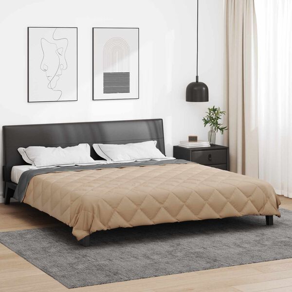 vidaXL Polna celoletna prevleka Antracita in taupe 220 x 240 cm