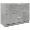 vidaXL Omarica za umivalnik betonsko siva 78x37x59 cm inženirski les
