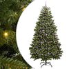 vidaXL Umestno božično drevo 240 cm 300 LED Toplo bela PVC in jeklo