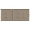 vidaXL Blazine za vrtne stole 6 kosov taupe 120x50x3 cm blago