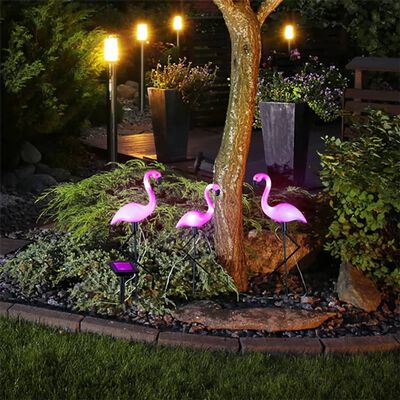 HI Solarni LED flamingo 3 kosi