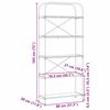 vidaXL Knjižna polica Umetni hrast 80 x 30 x 183 cm Konstruiran les