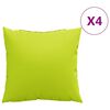 vidaXL Blazine za kavč 4 kosi svetlo zelene 60x60 cm blago