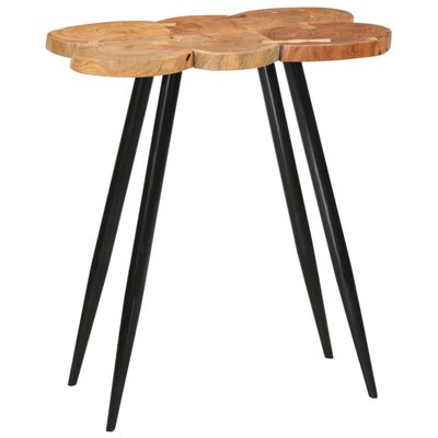 vidaXL Barska miza iz hloda 90x54x105 cm trden akacijev les