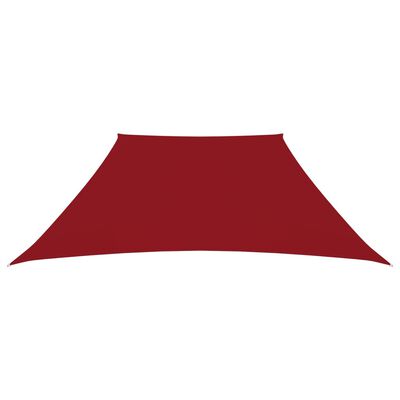vidaXL Senčno jadro oksford blago trapez 2/4x3 m rdeče