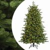vidaXL Umetno Zložljivo Božično Drevo 120 cm 150 LED Toplo bela