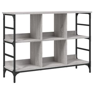 vidaXL Komoda siva sonoma 102x32x73,5 cm inženirski les