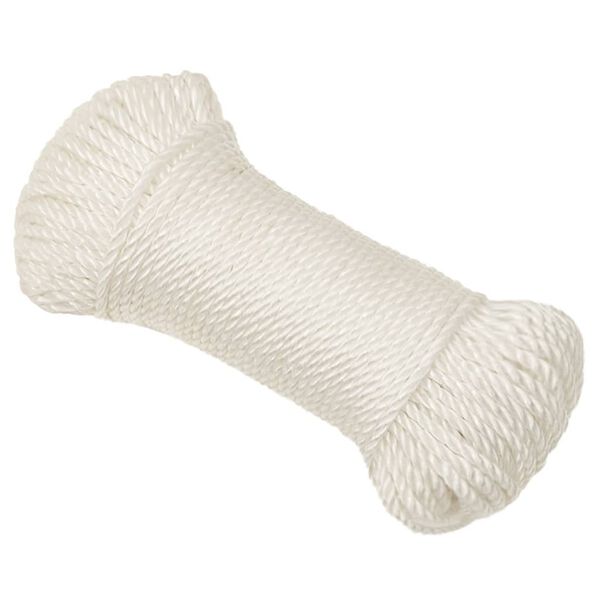 vidaXL Delovna vrv bela 3 mm 250 m polipropilen