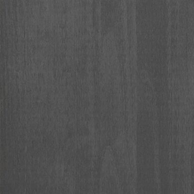 vidaXL Komoda HAMAR temno siva 90x40x80 cm trdna borovina