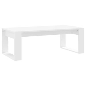 vidaXL Klubska mizica bela 102x50x35 cm inženirski les