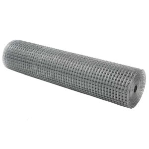 vidaXL Ograja z varjeno žico 1000 x 40 cm srebrna