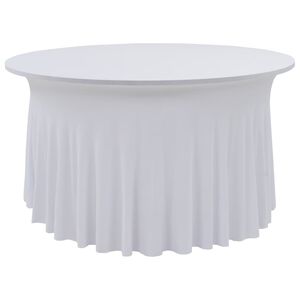 vidaXL Pregrinjala za mizo s krilom 2 kosa 150x74 cm bela