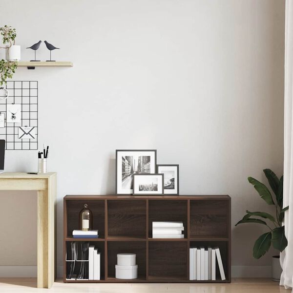 vidaXL Knjižna omara/komoda rjav hrast 66x30x130 cm inženirski les