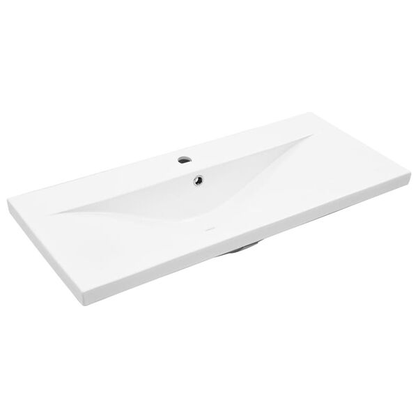 vidaXL omarica za umivalnik z vgrajenim umivalnikom Artisan Oak