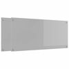 vidaXL Kuhinjski panel 2 kos Svetlo siva 110 x 50 cm kaljeno steklo