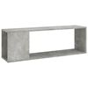 vidaXL TV omarica betonsko siva 100x24x32 cm inženirski les