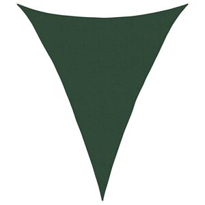 vidaXL Senčno jadro 160 g/m&sup2; temno zeleno 5x7x7m HDPE