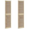 vidaXL Vrata omare 2 kos Naravna 201 x 2,1 x 49,5 cm Trdna borovina