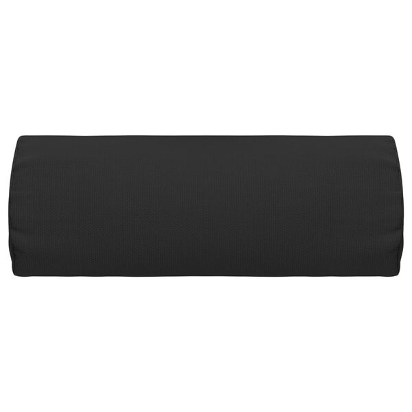 vidaXL Vzglavnik za ležalnik črn 40x7,5x15 cm iz tekstila