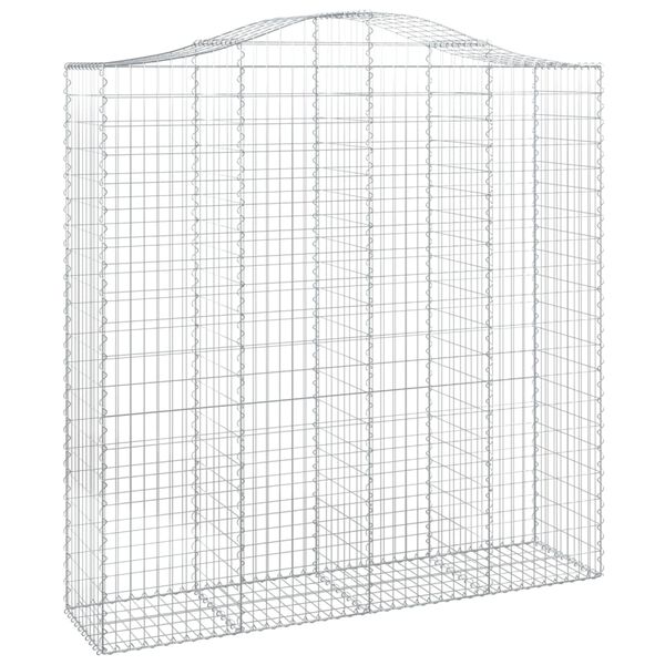 vidaXL Obokane gabion ko&scaron;are 5 kosa 200x50x200/220 cm pocinkano železo