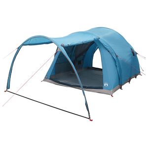 vidaXL Tunelski &scaron;otor 370 x 275 x 210 cm Modra Poliester in jeklo