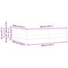 vidaXL Postelja z vzmetnico z vzmetnico Temno modra 200 x 200 cm blago