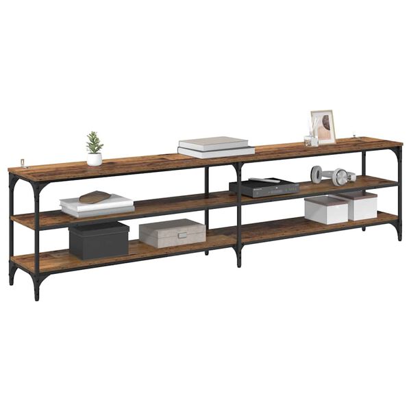 vidaXL TV omarica Star les 200 x 30 x 50 cm Inženirski les in železo