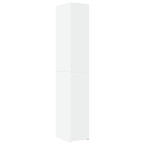 vidaXL Visoka omara bela 30x42,5x185 cm inženirski les