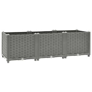vidaXL Visoka greda 120x40x38 cm polipropilen