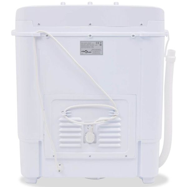 vidaXL Mini pralni stroj z dvojnim bobnom 5,6 kg
