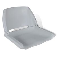 vidaXL Zložljiv sedež za čoln brez blazine siv 41x51x48 cm