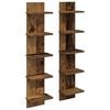vidaXL Stenska polica 2 pcs Star les 22 x 15 x 100 cm Inženirski les