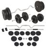 vidaXL Komplet uteži in palic 60 kg