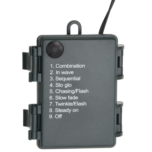 vidaXL Božični venec z LED lučkami zelen 45 cm PVC