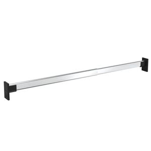 vidaXL Teleskopska palica za garderobo 2 kosa srebrna 58-100 cm