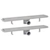 vidaXL Kanaleta za tu&scaron; 2 kosa 630x140 mm nerjaveče jeklo