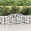 vidaXL Obokane gabion košare 5 kosov 300x30x80/100 cm cinkano železo