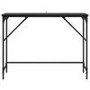 vidaXL Konzolna miza Črna Orehovina 100 x 32 x 75 cm Konstruiran les