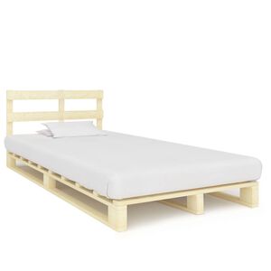 vidaXL Posteljni okvir iz palet trdna borovina 120x200 cm