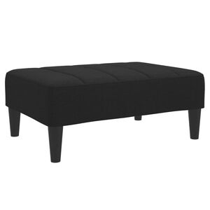 vidaXL Stolček za noge črn 77x55x31 cm blago