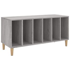 vidaXL Omarica za gramofonske plo&scaron;če siva sonoma 100x38x48 cm inž. les