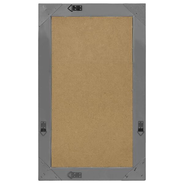 vidaXL Stensko ogledalo v baročnem stilu 50x80 cm črno