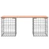 vidaXL Vrtna klop gabion 103x31x42 cm trden les douglas