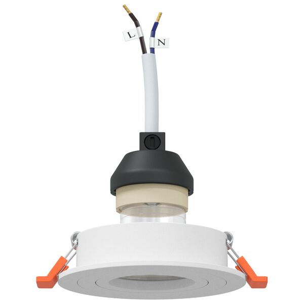 vidaXL Reflektor 12 pcs Bela 9 x 9 x 2 cm Aluminij